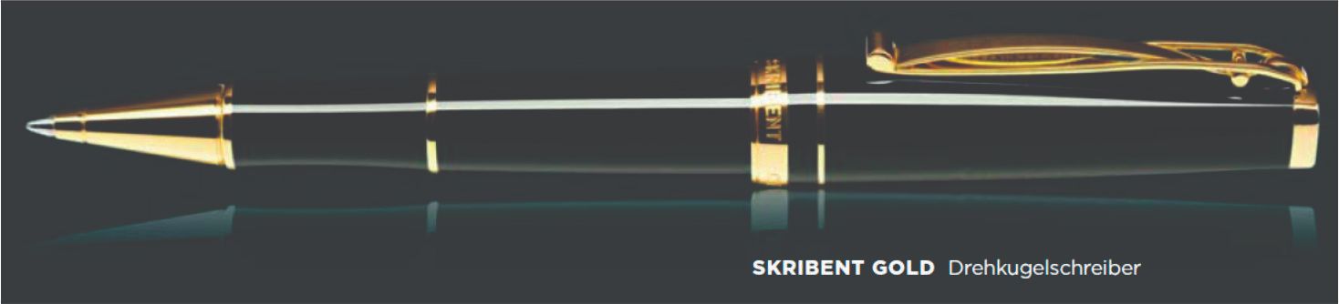 Cleo Pens SKRIBENT GOLD Drehkugelschreiber Ball pen